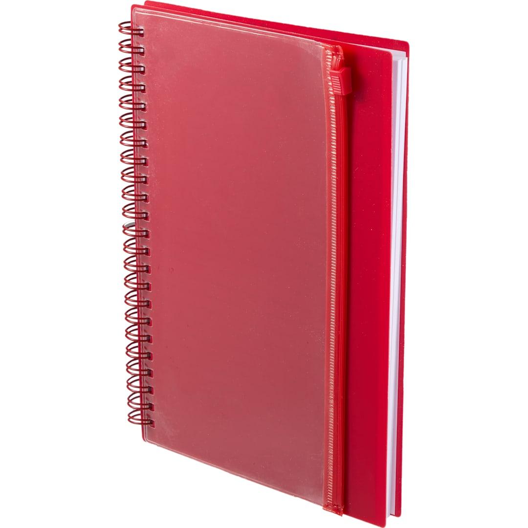 5.5 X 8.5 spiral notebook with clear pocket Black miniatura 19