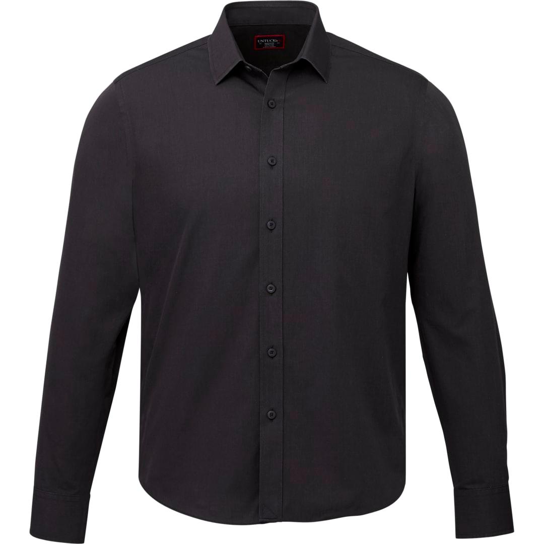 Untuckit black stone wf ls slim fit shirt-mens Black miniatura 3