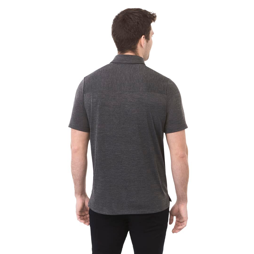 Mens dege eco ss polo Blue miniatura 25