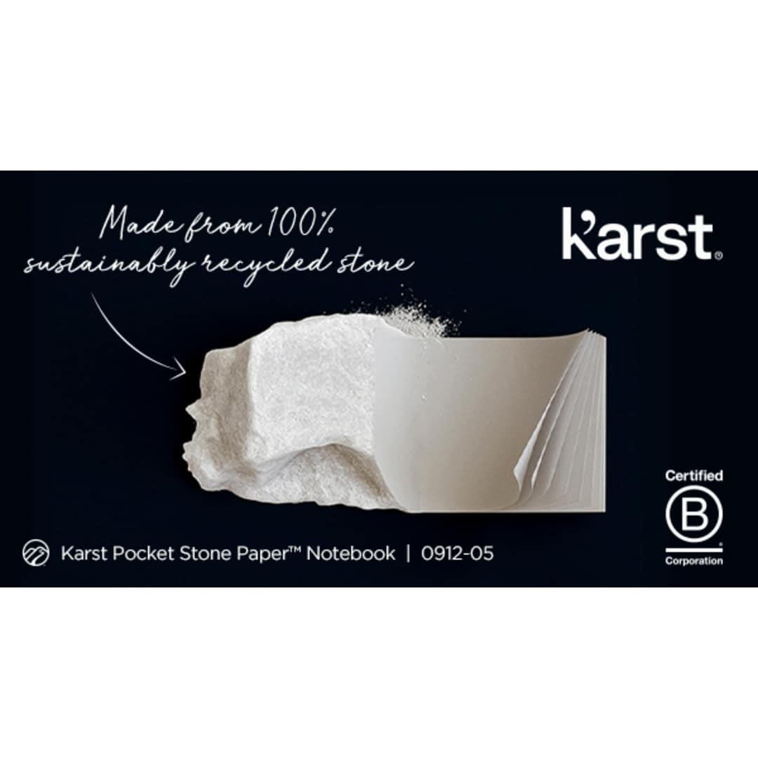 Karst pocket stone paper notebook Beige miniatura 25