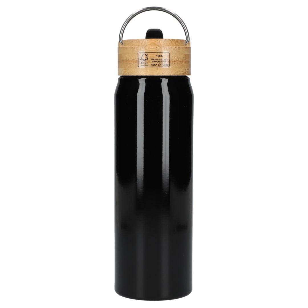 Billy 26oz aluminum bottle w/ fsc® bamboo lid Black miniatura 9
