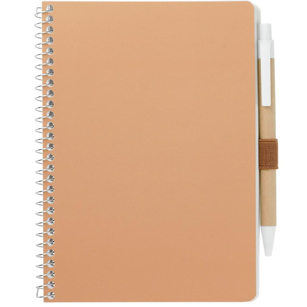 Fsc® mix 5 x 7 spiral notebook with pen Black miniatura 20