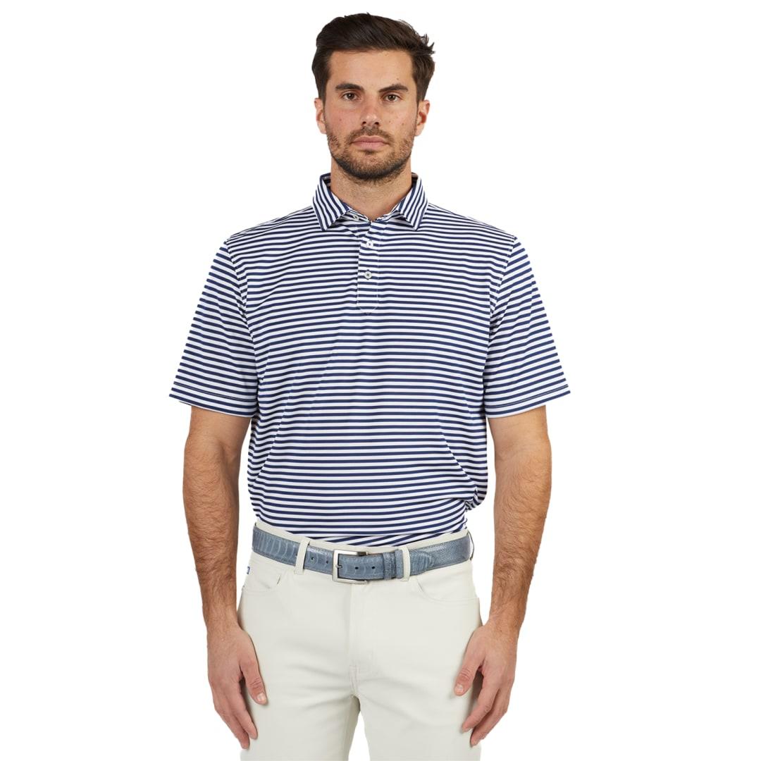 Stitch® club stripe polo shirt - mens Blue miniatura 14