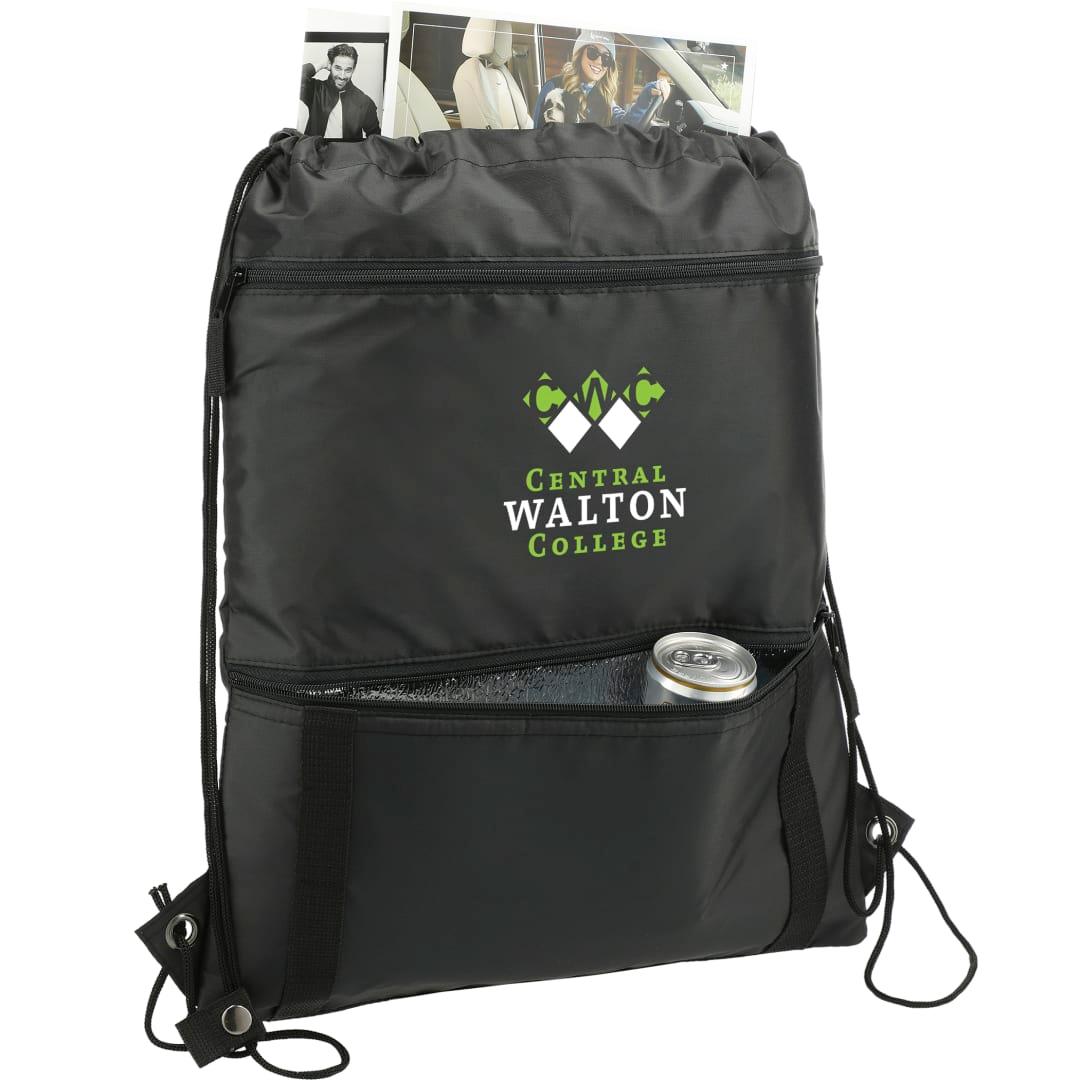Adventure insulated drawstring Black miniatura 5
