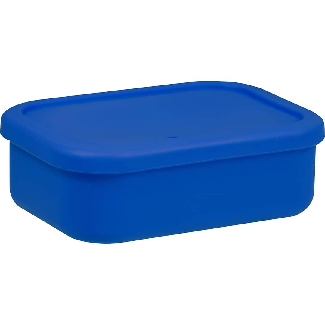 Silicone food storage box with air valve 24oz Several Colors front