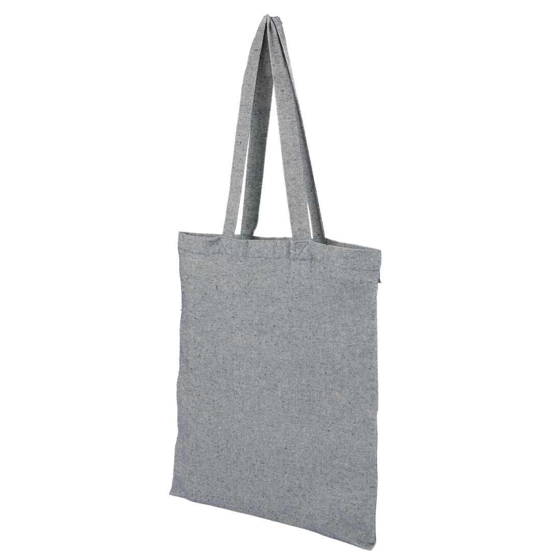 Recycled 6oz cotton twill convention tote Navy Blue miniatura 8