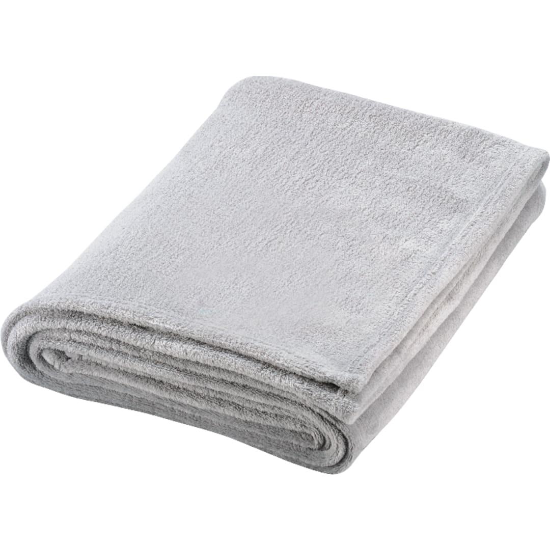 Micro coral plush blanket Grey miniatura 6
