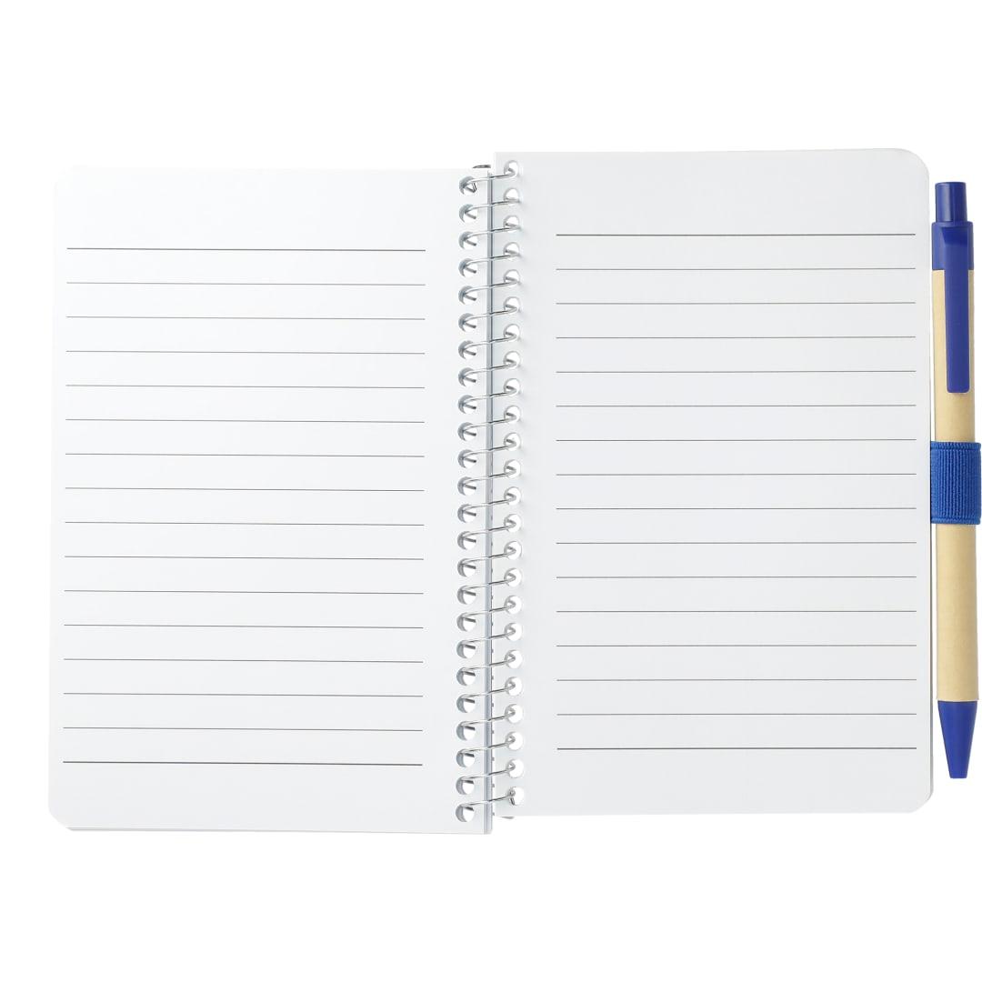 Fsc® mix 4 x 6 pocket spiral notebook with pen Black miniatura 9