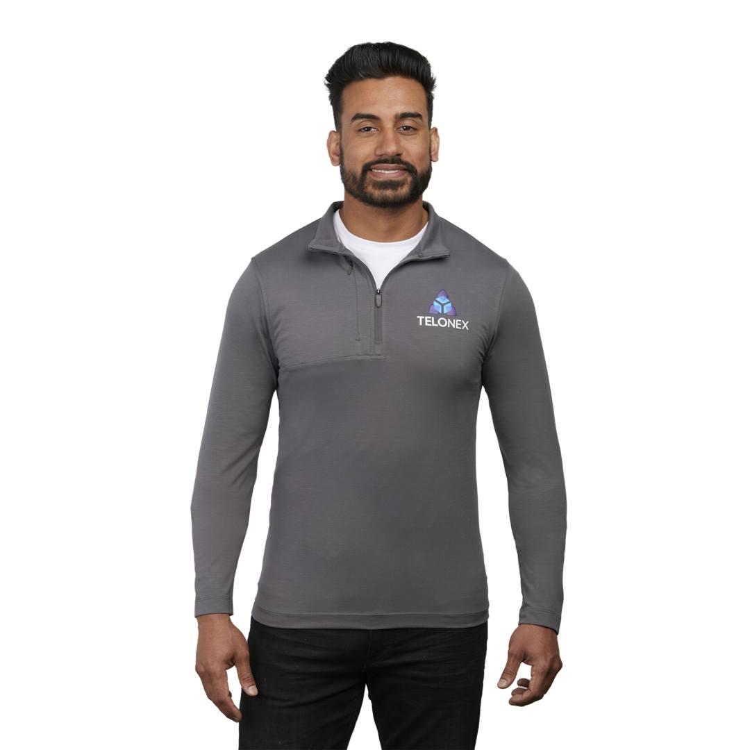 Izu everything performance eco 1/4 zip - mens Navy Blue miniatura 15