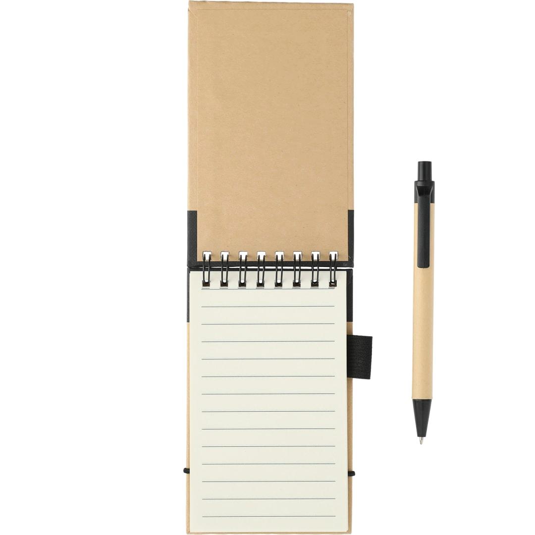 Fsc® mix 5 x 3 recycled jotter with pen Natural miniatura 2