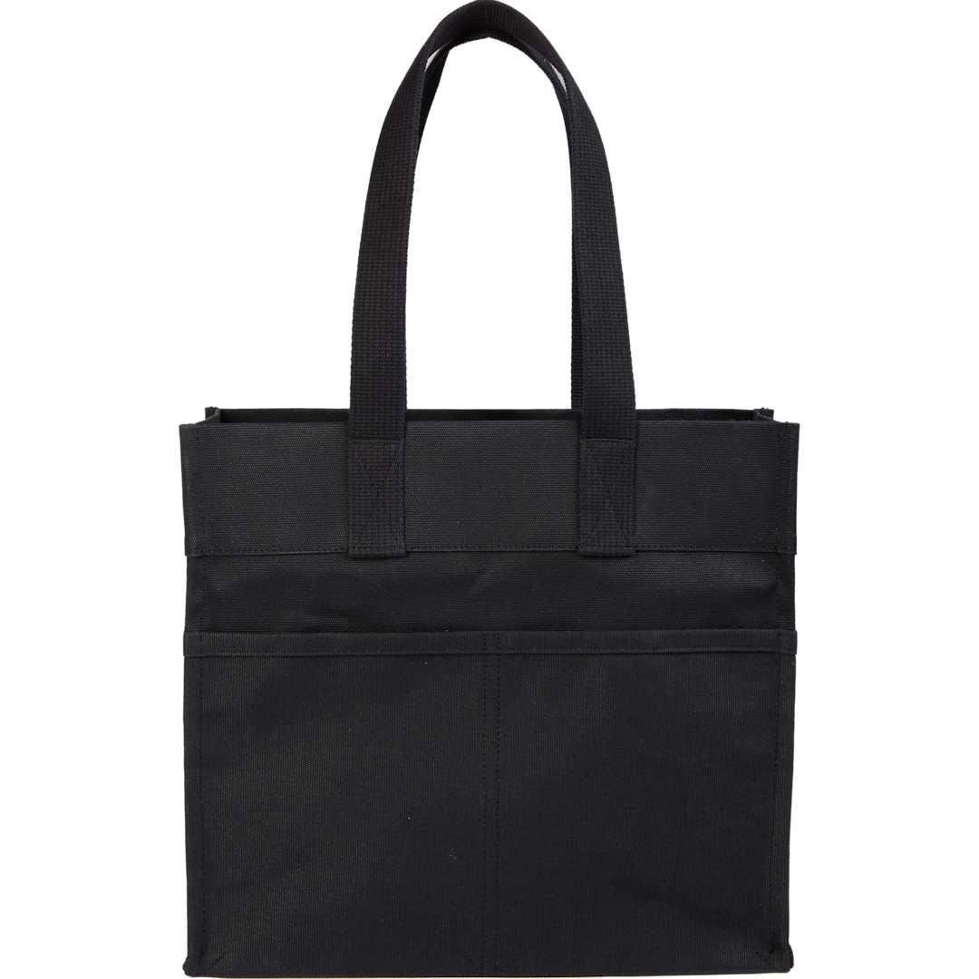 Feed organic cotton market tote Black miniatura 3