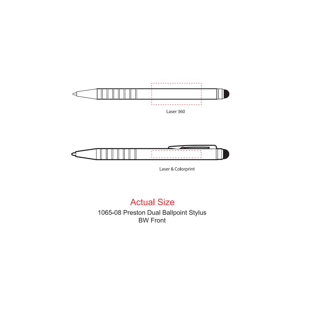Preston dual ballpoint stylus Black miniatura 7
