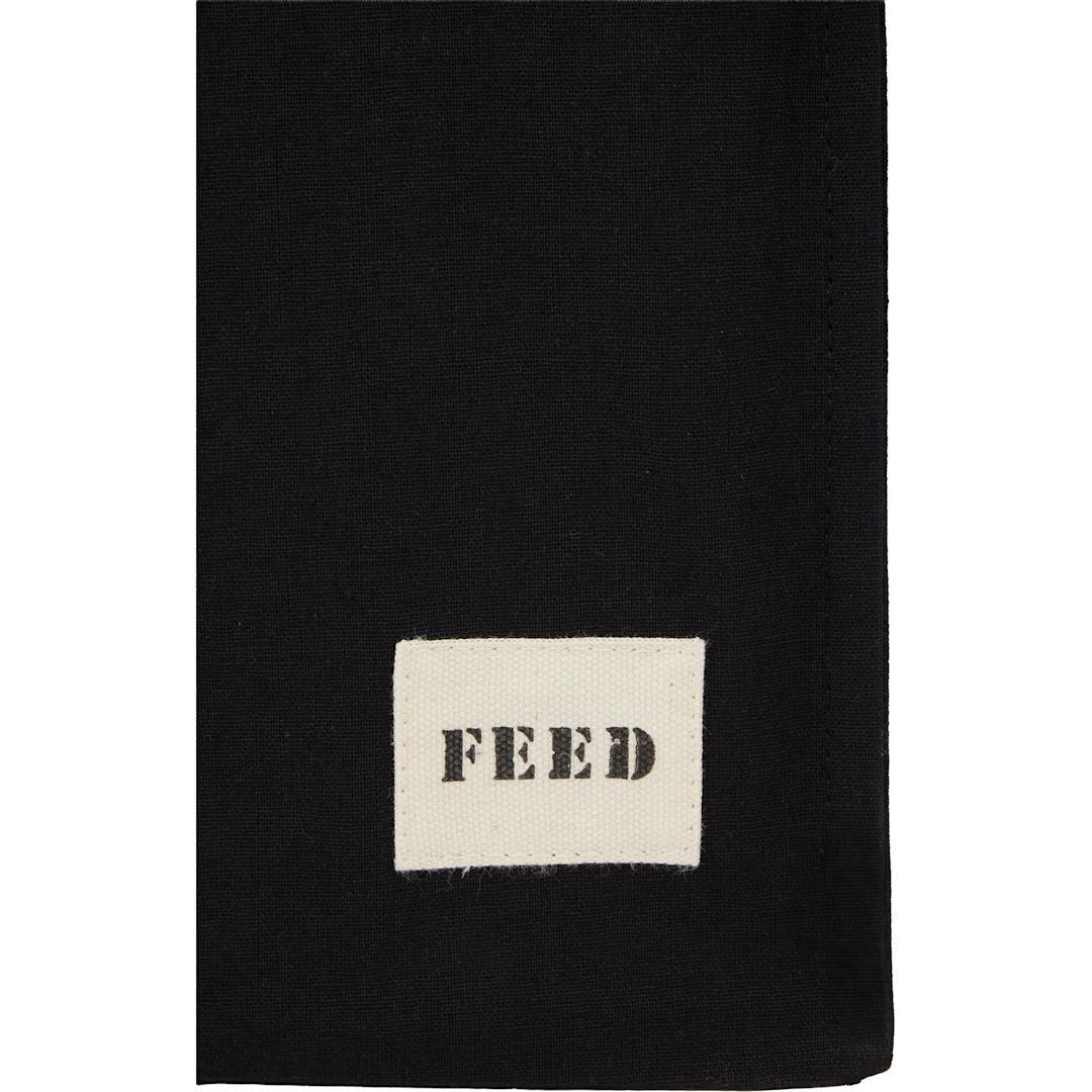 Feed organic cotton book tote Black miniatura 6