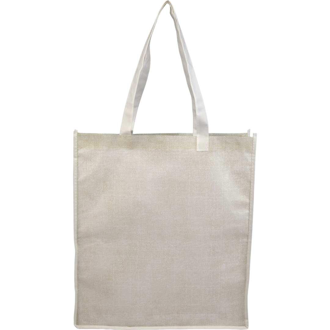 Apollo recycled non-woven convention tote Black miniatura 12