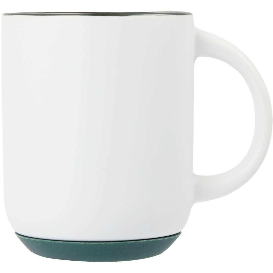 Isaac ceramic mug w/ rubber bottom 14oz White thumbnail 19