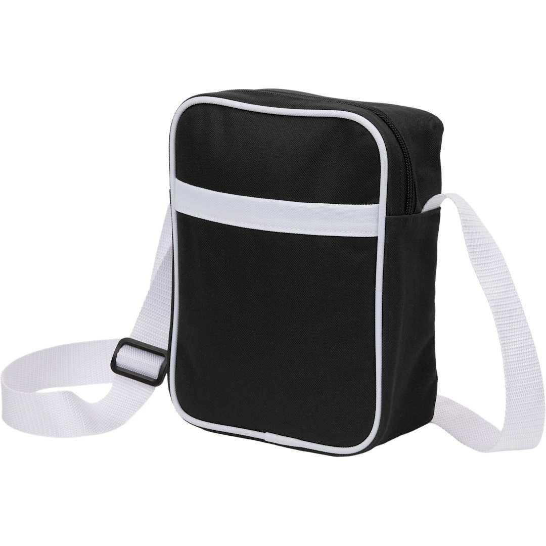 Varsity recycled crossbody Black front