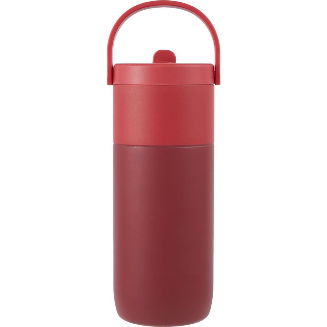 Roots ceramic lined travel tumbler w/ straw 20oz Cream miniatura 26