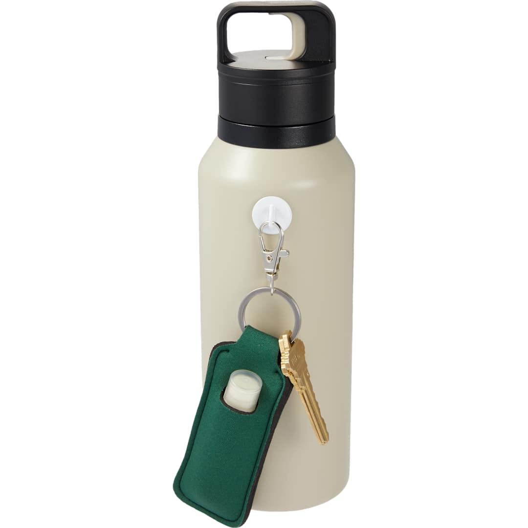Bottle charm w/ neoprene chapstick holder Black miniatura 9