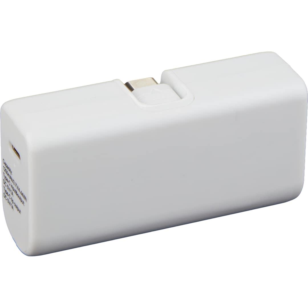 Stay powered 1200 mah power bank with type-c tip White miniatura 12