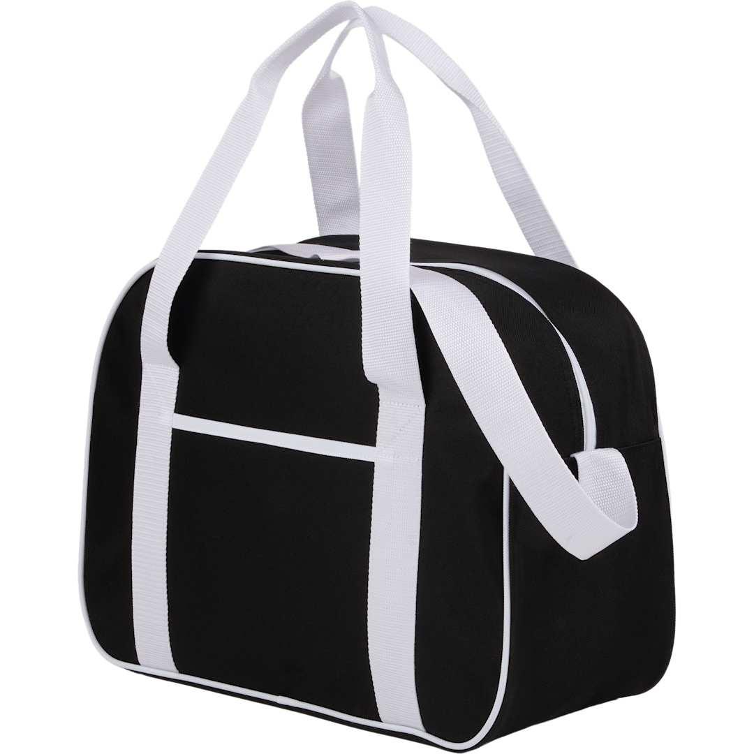 Varsity sport duffle bag Black front