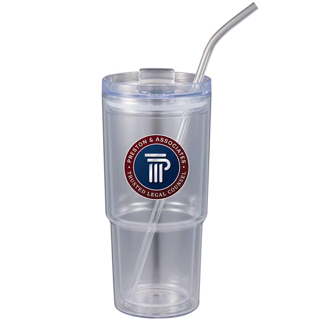Mia recycled acrylic tumbler 24oz Clear miniatura 4