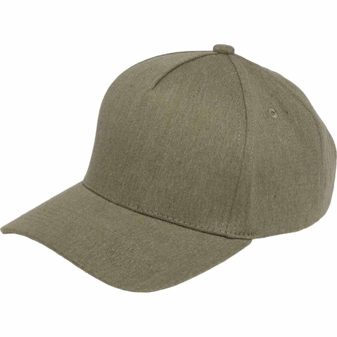 Recycled cotton twill 5 panel ballcap - unisex Black miniatura 12