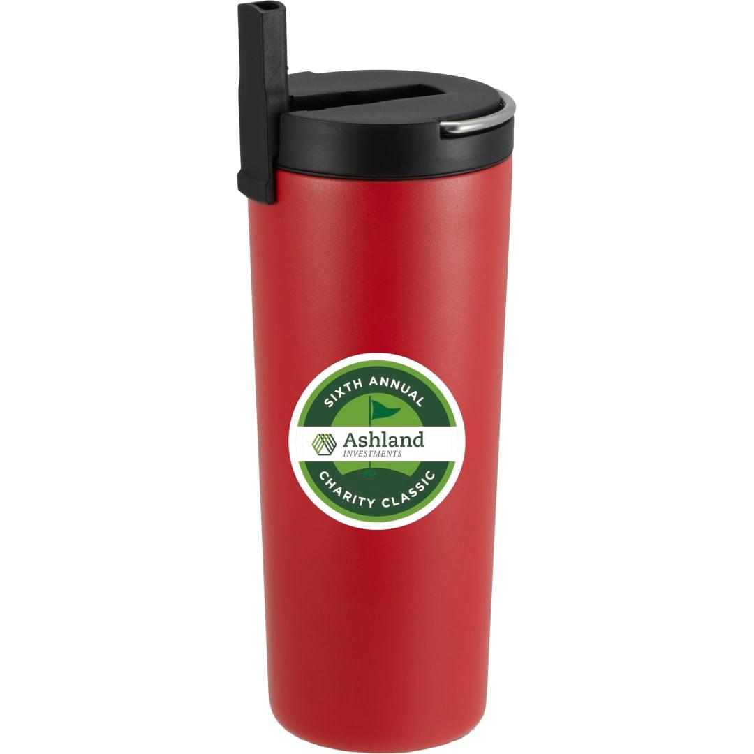Thor copper insulated tumbler 24oz flip straw lid Black miniatura 35