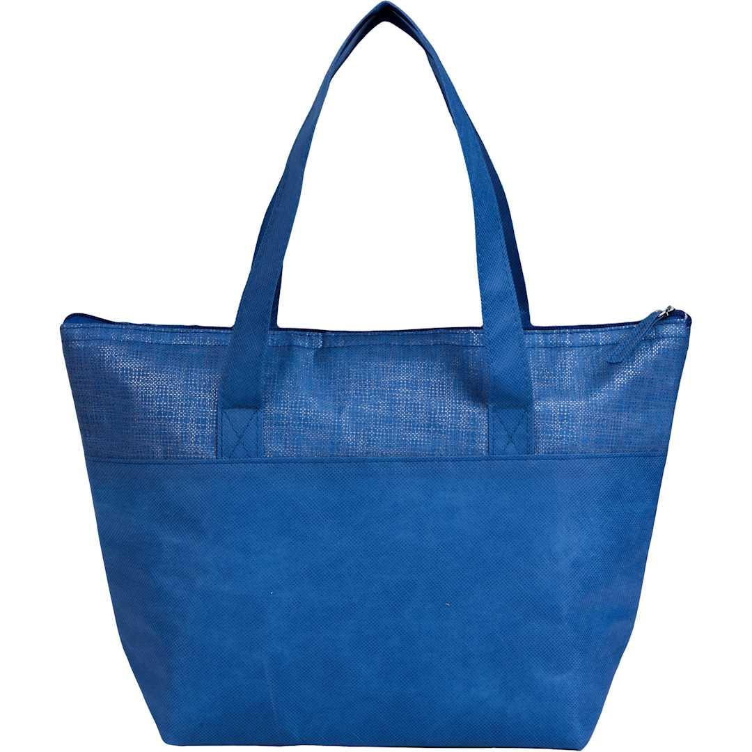 Mist recycled 9-can non-woven tote cooler Black miniatura 16
