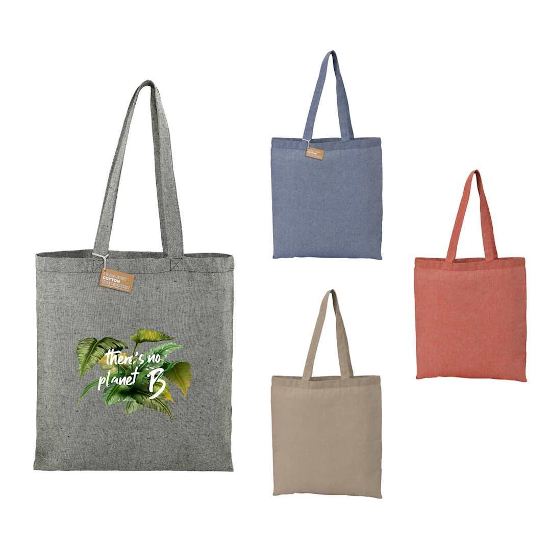 Recycled 5oz cotton twill tote Red miniatura 6