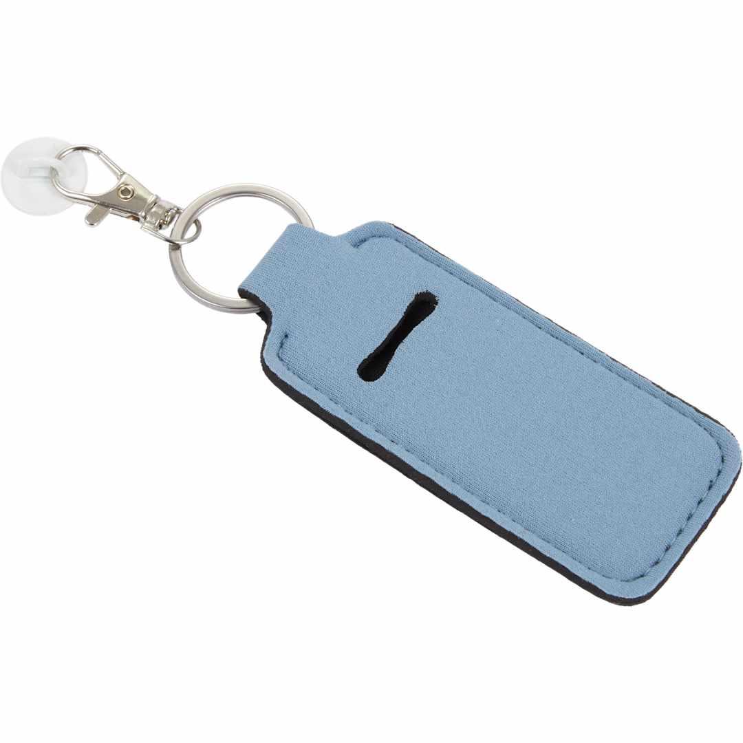 Bottle charm w/ neoprene chapstick holder Black miniatura 21
