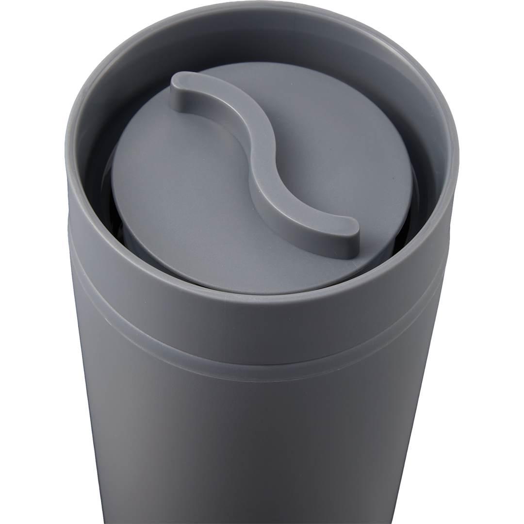 Lola recycled tumbler w/ 360 degree lid 16 oz Black miniatura 13