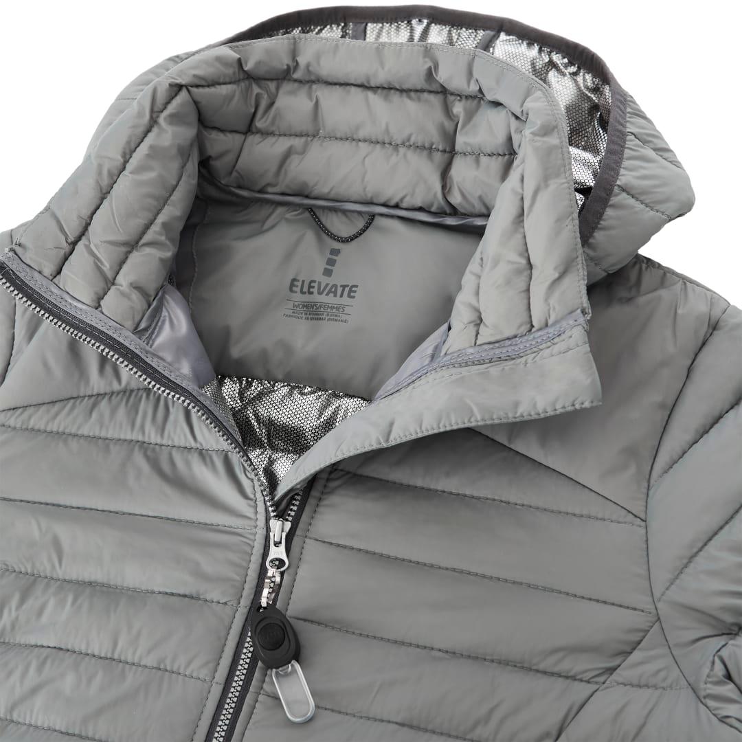 Womens silverton long packable insulated jacket Navy Blue miniatura 8