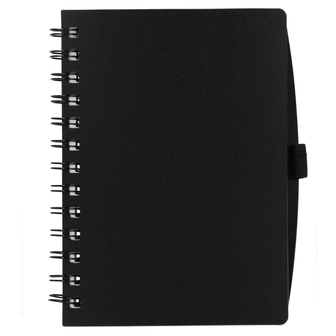 Fsc® recycled 5.5 x 7 coordinator notebook Black miniatura 4