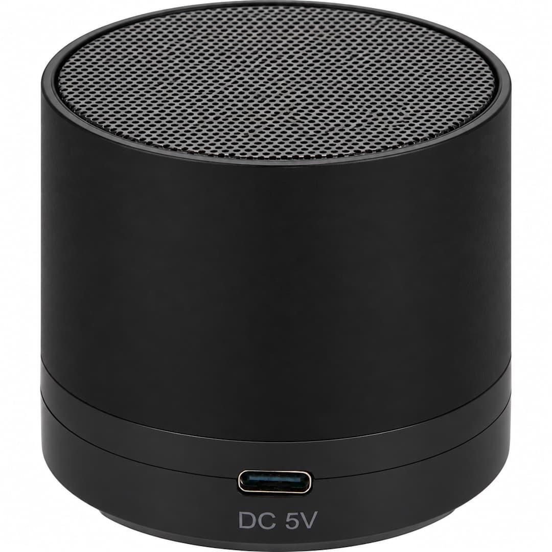 Cylinder bluetooth speaker Black miniatura 3