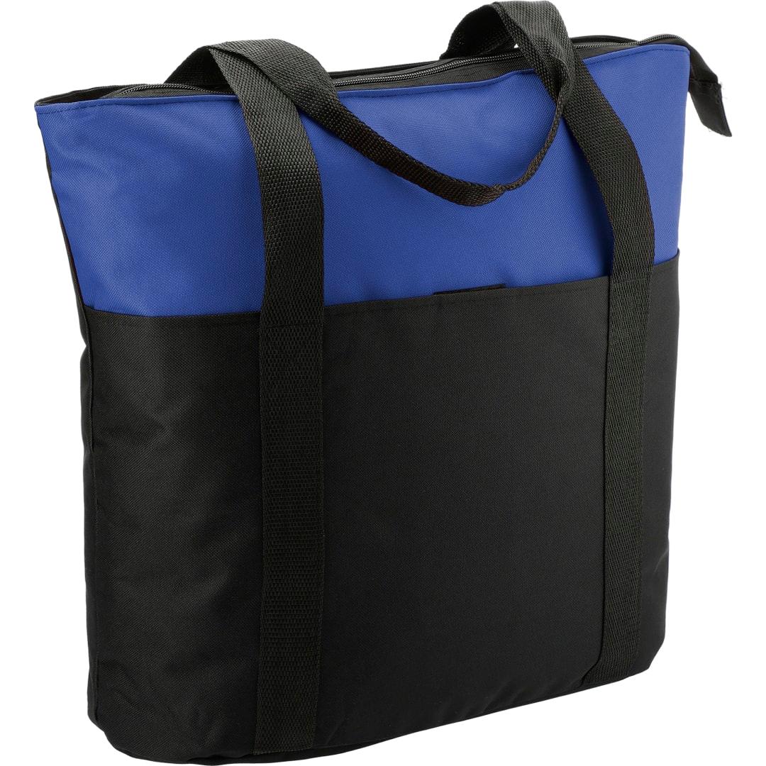 Heavy duty zippered convention tote Black miniatura 11
