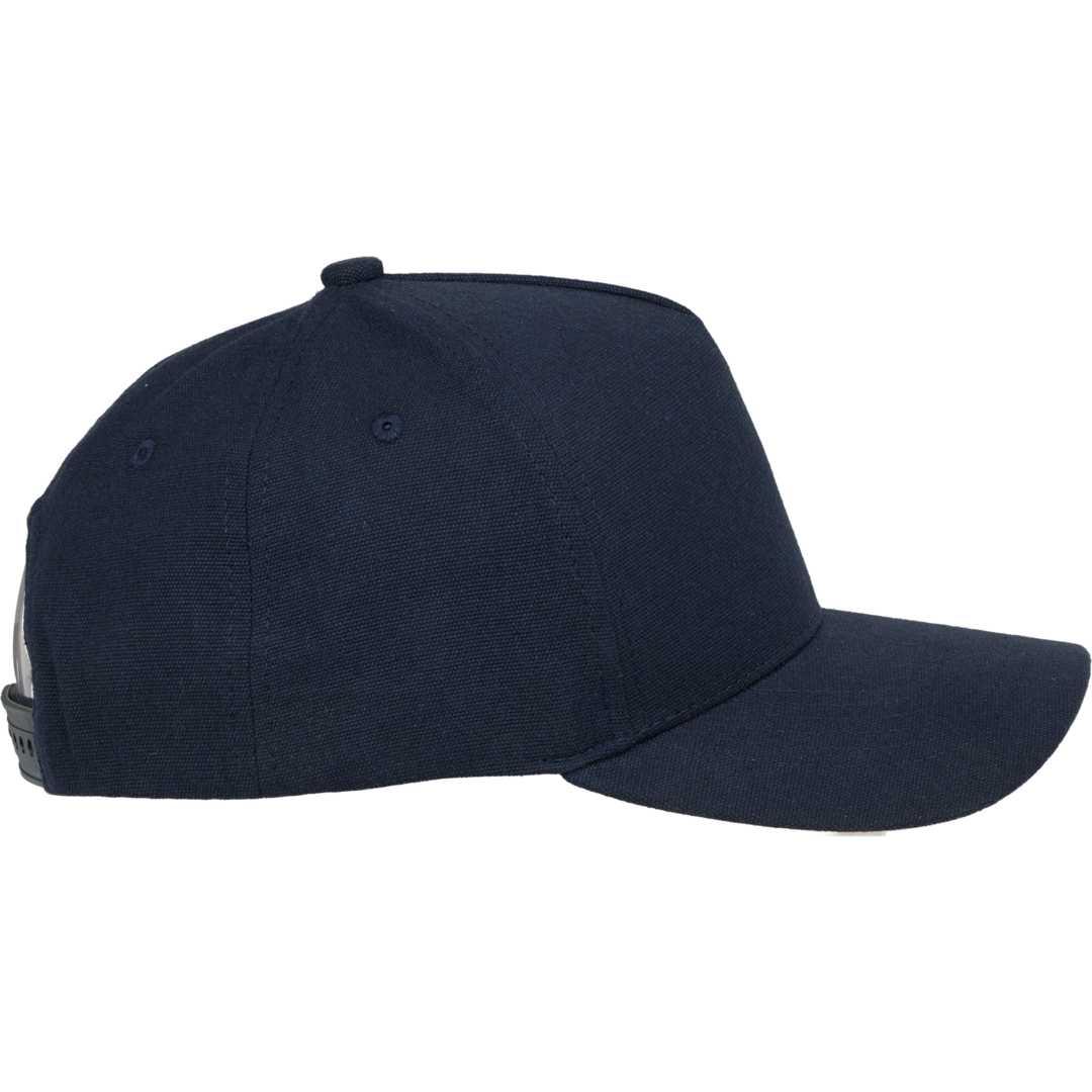 Recycled cotton canvas 5 panel ballcap - unisex Navy Blue miniatura 9