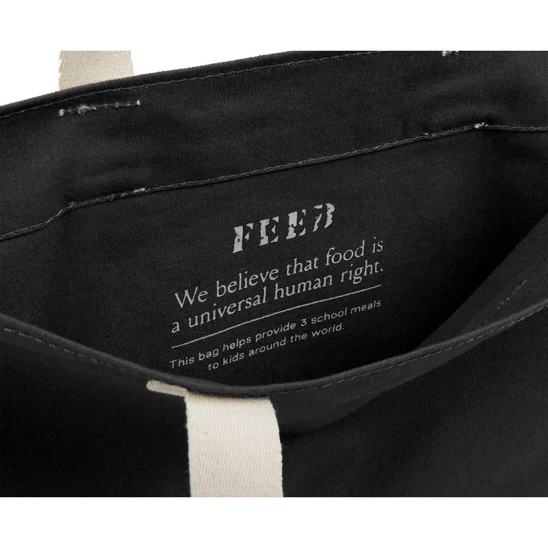 Feed organic cotton convention tote Black miniatura 4