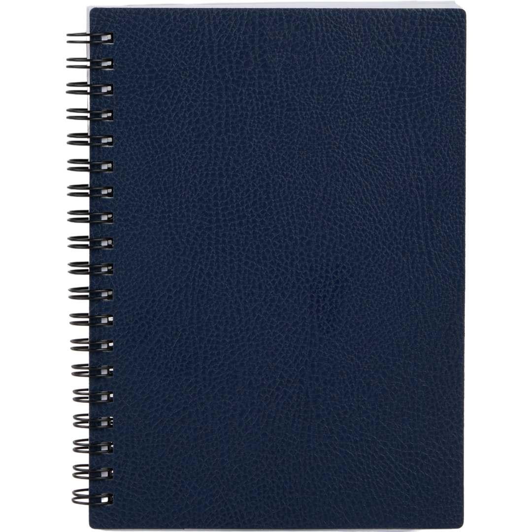 5 X 7 fsc ® recycled pebble grain spiral journal Black miniatura 16