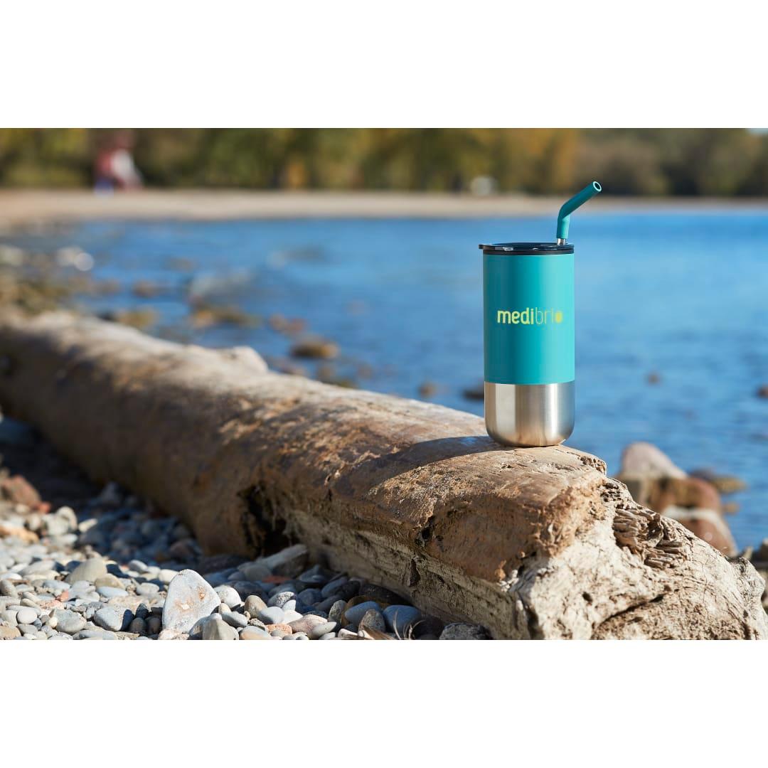 Lagom 16oz tumbler w/ ss straw White miniatura 19