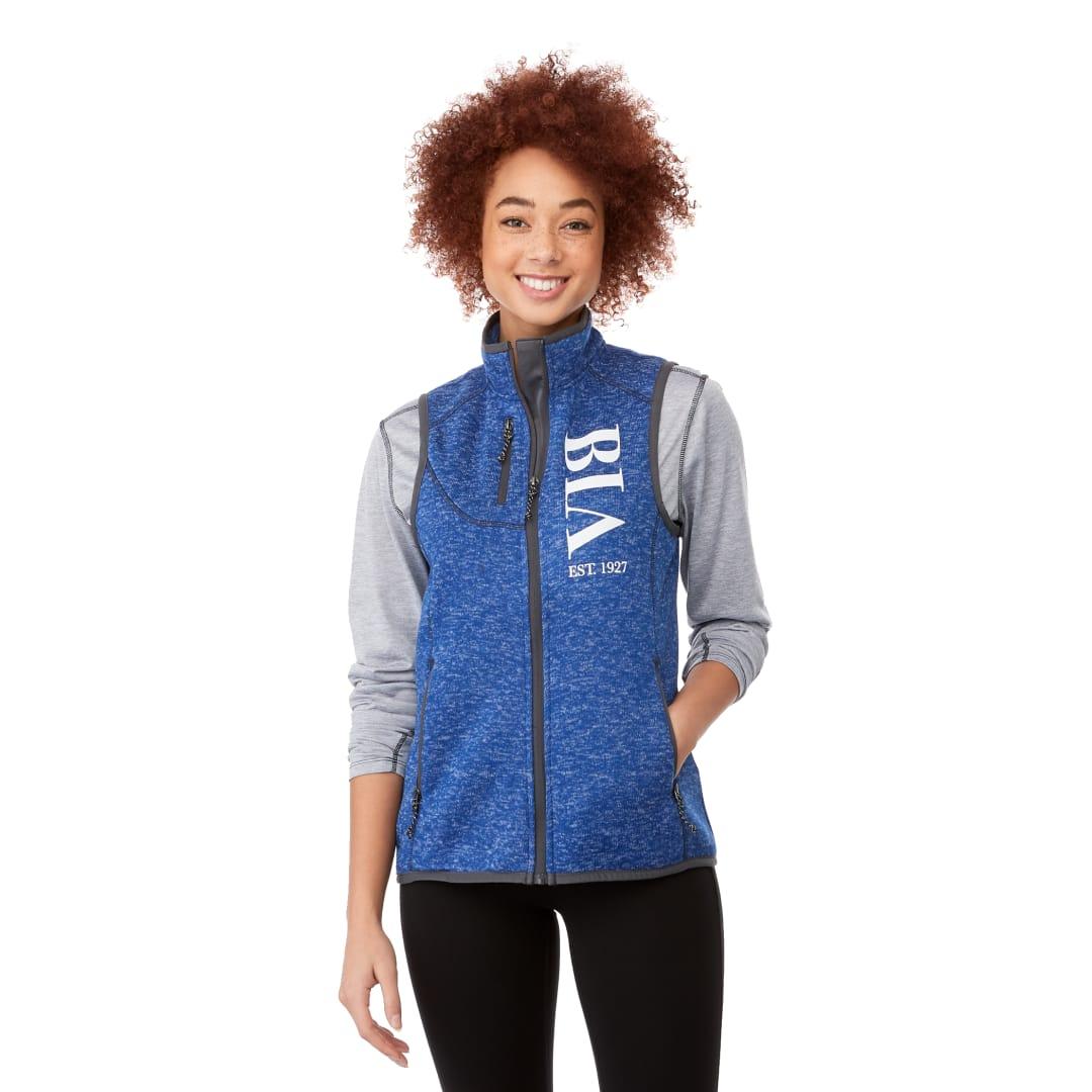 Womens fontaine knit vest Black front