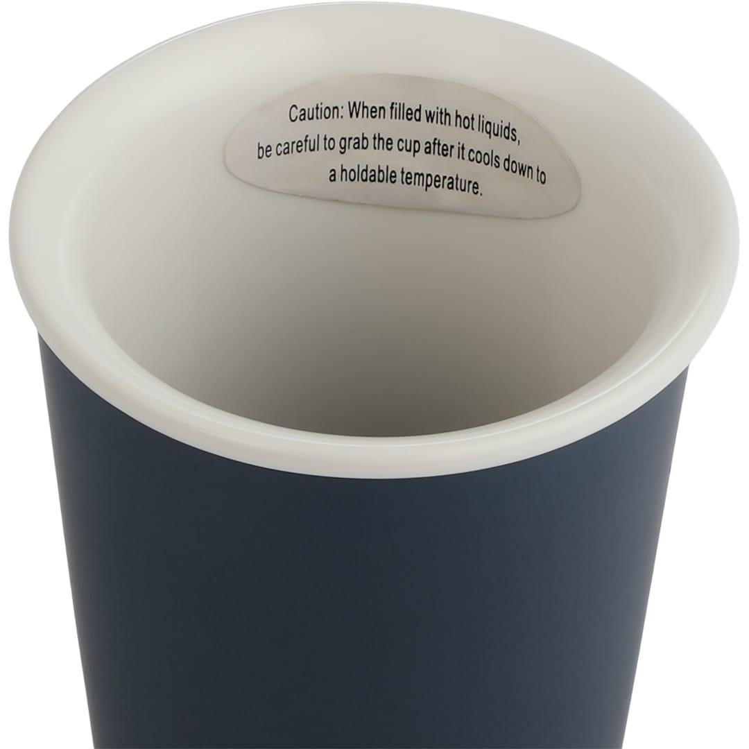 Im not a paper cup 10oz ceramic tumbler w/ lid Black miniatura 9