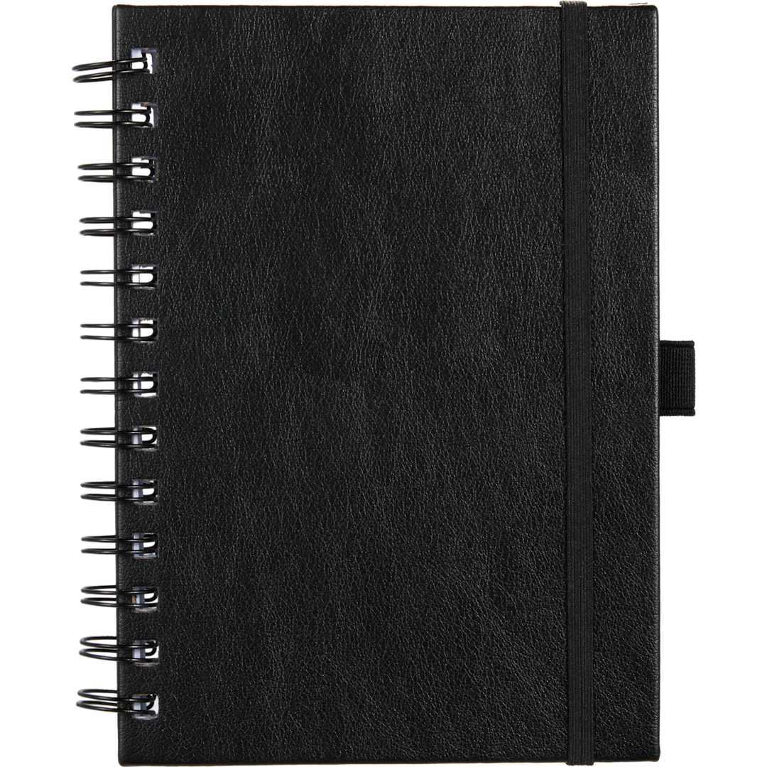 5 X 7 fsc® recycled morano spiral journal Navy Blue miniatura 5