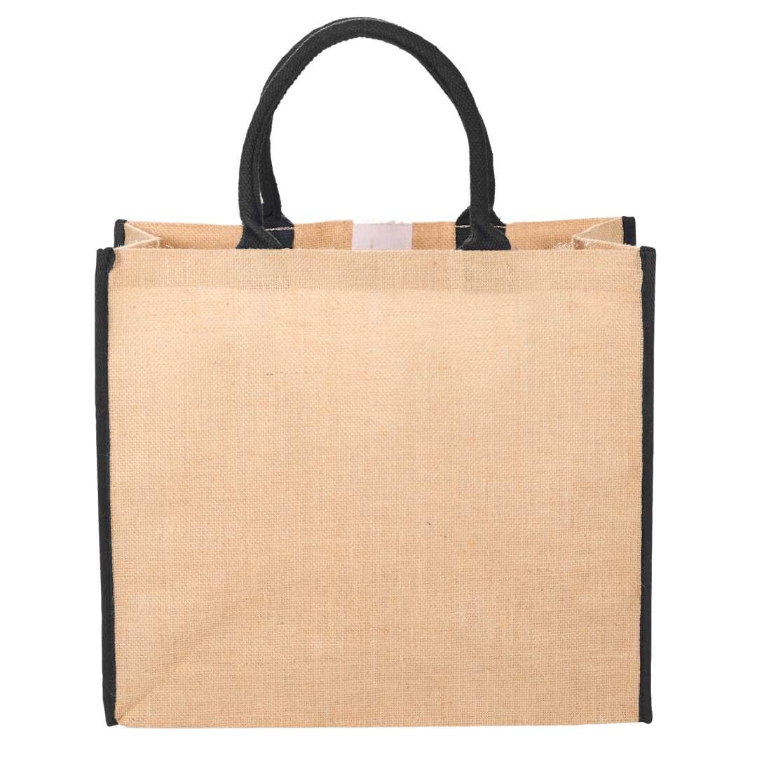Large jute tote Cream miniatura 4