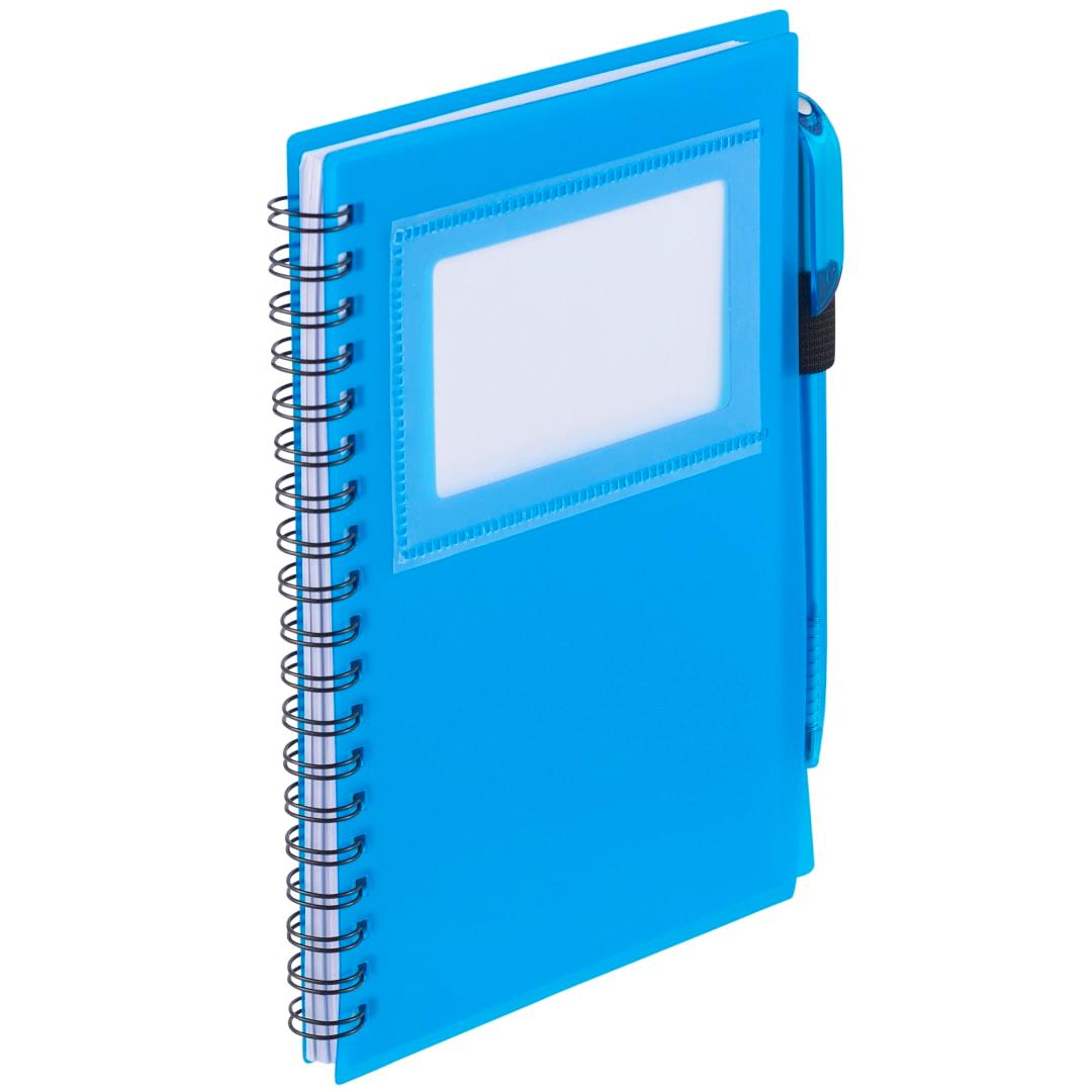 Fsc® mix 5.5 x 7 star spiral notebook with pen White miniatura 5