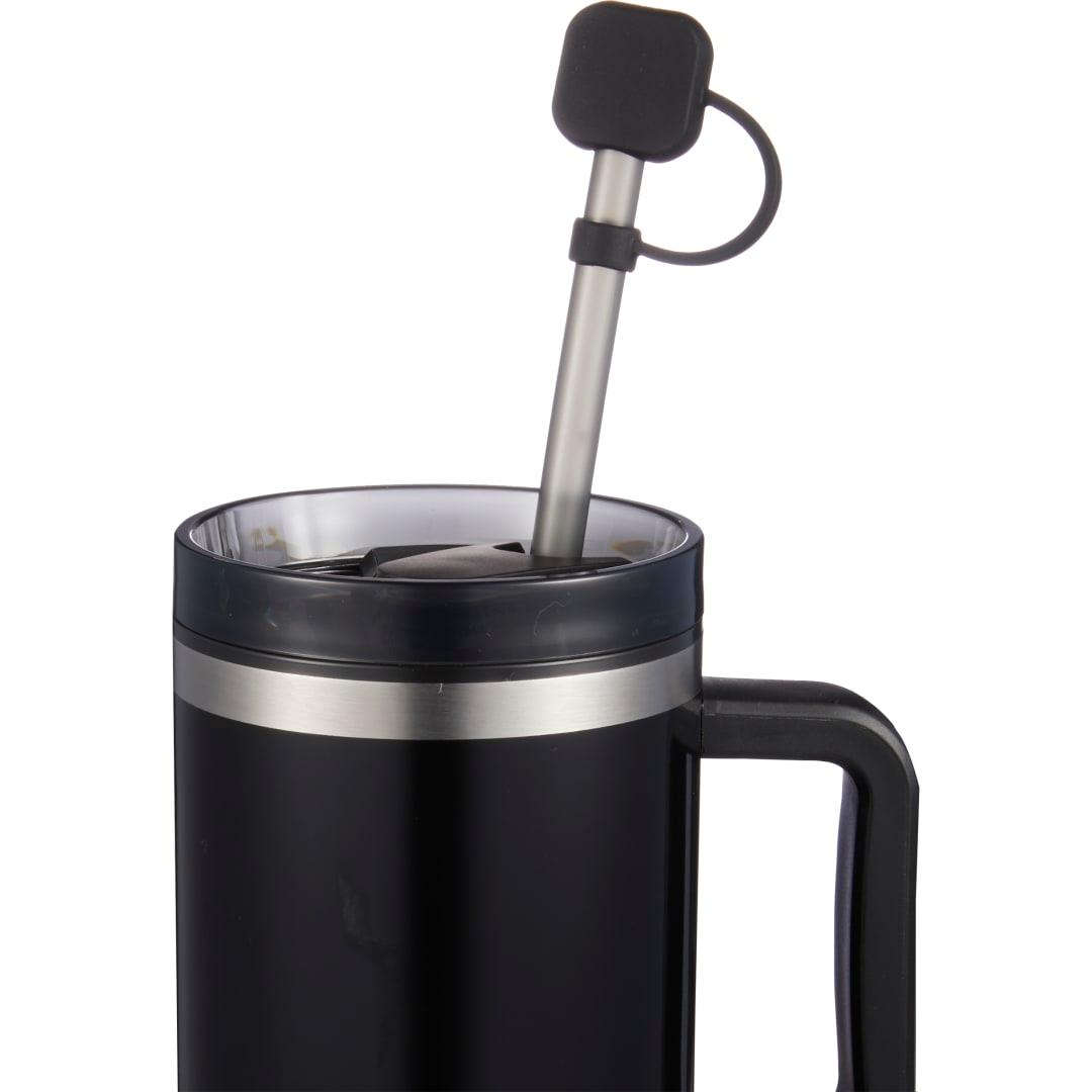 Silicone straw topper Black miniatura 8