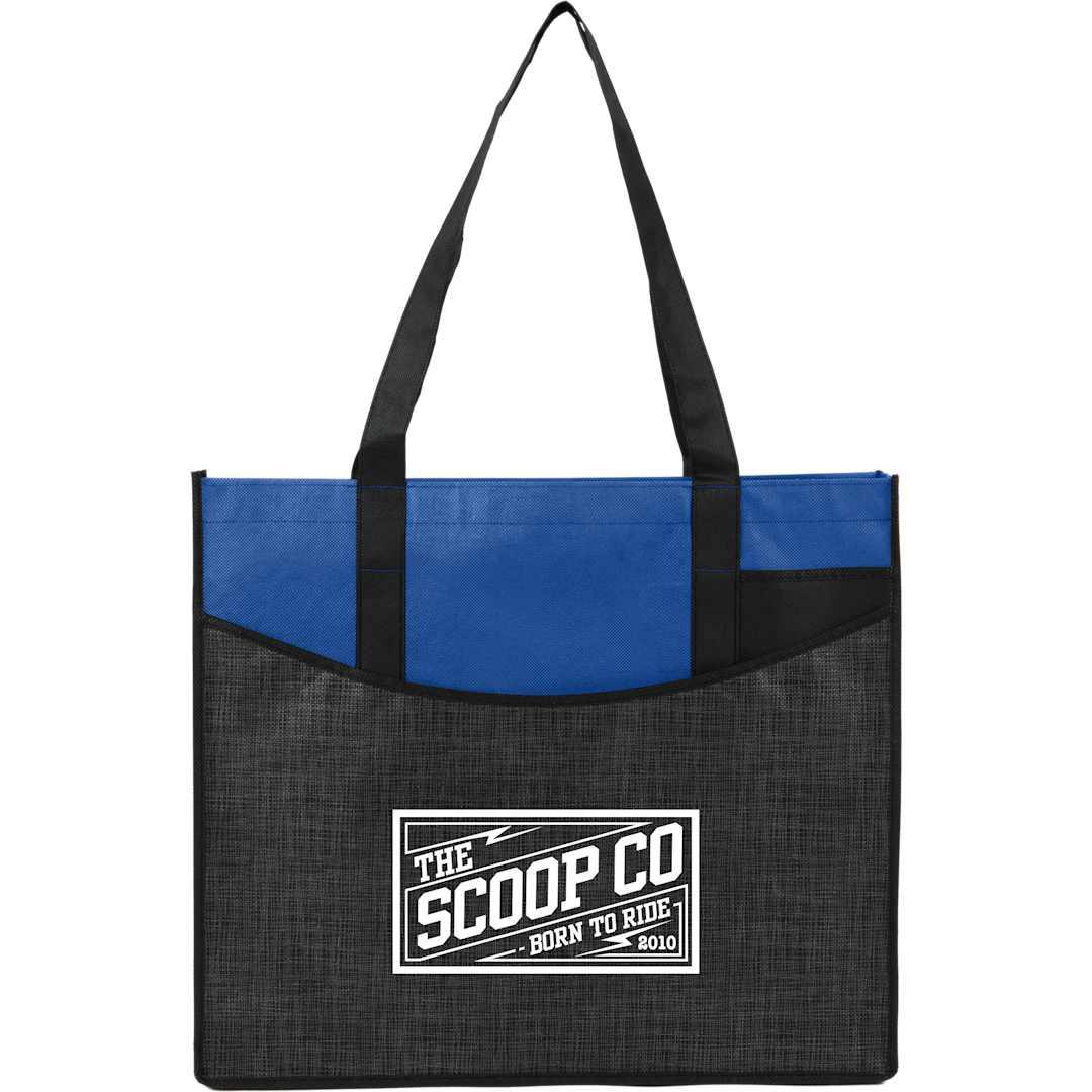 Brooke recycled non-woven convention tote Blue miniatura 27