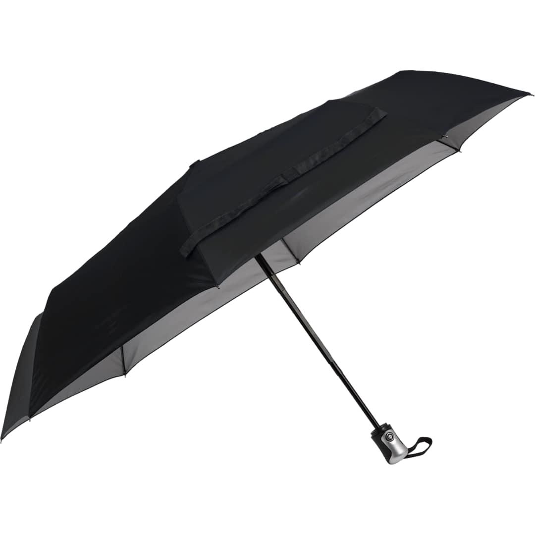 42 Folding auto open/close umbrella Silver miniatura 13