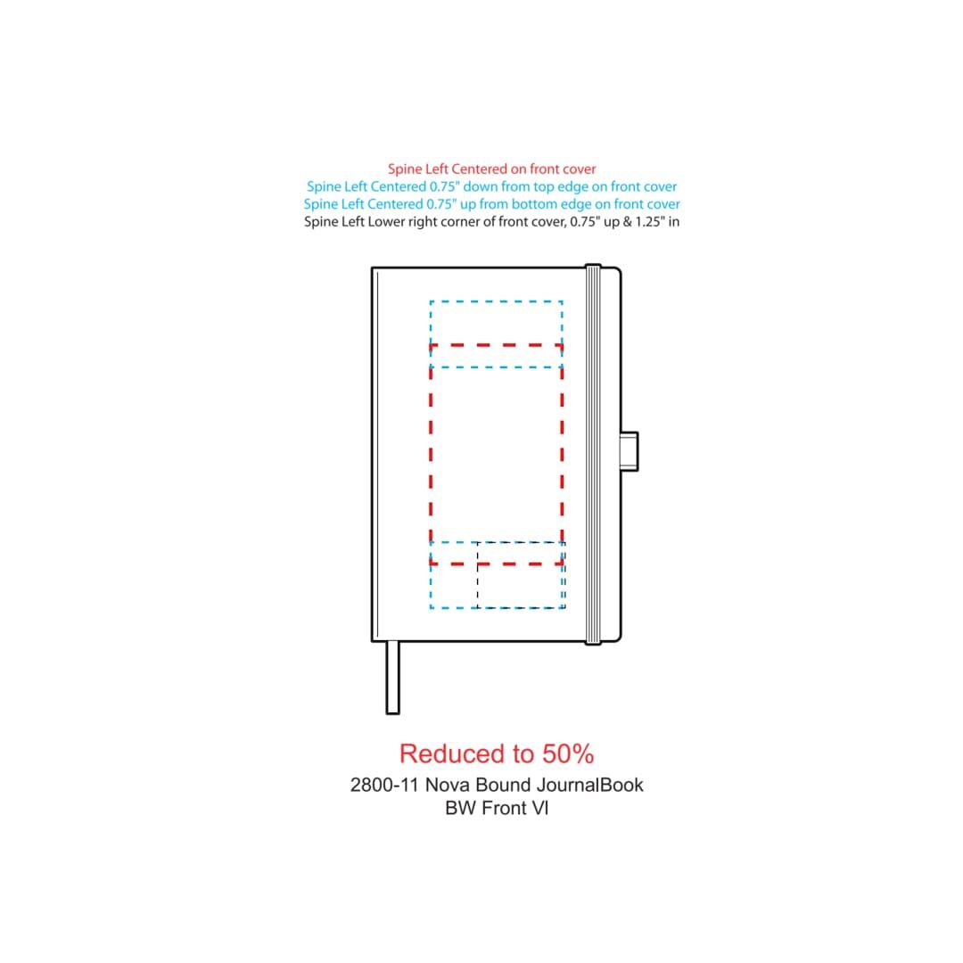 Fsc® mix 5.5 x 8.5 nova bound journal Black miniatura 6