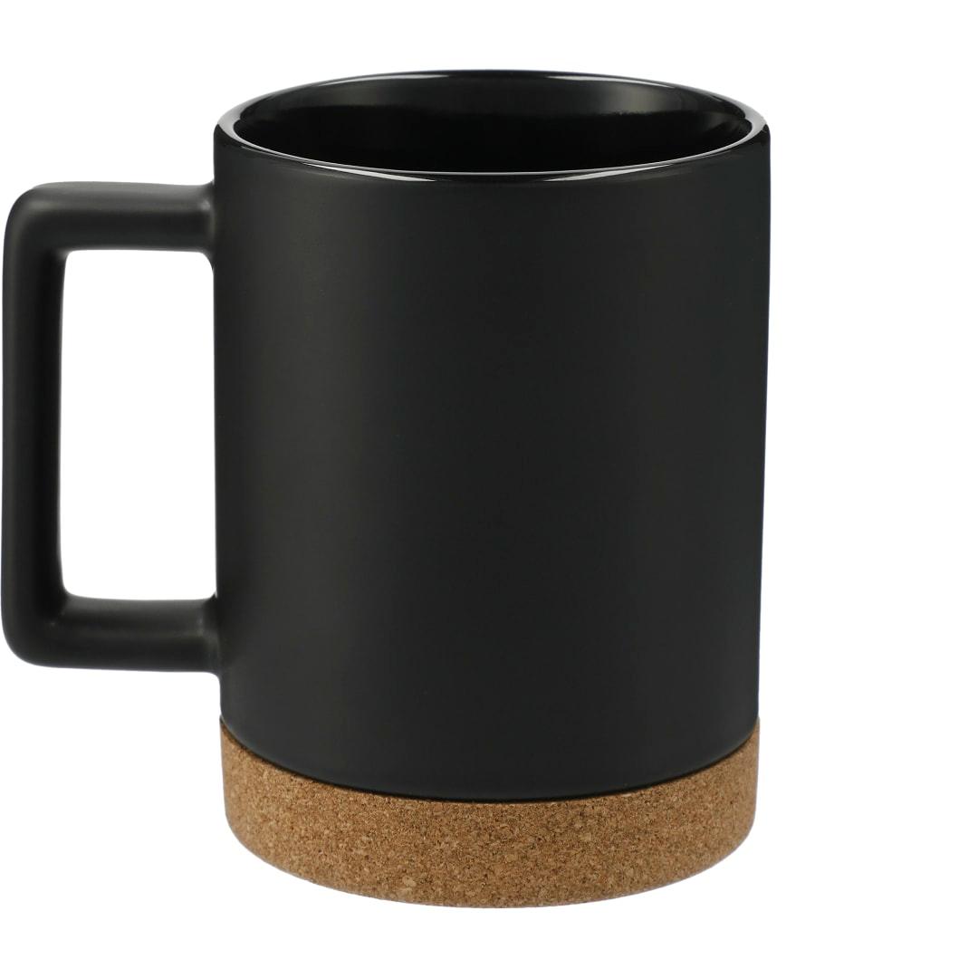 Bates 15oz ceramic mug w/ cork base Black miniatura 3