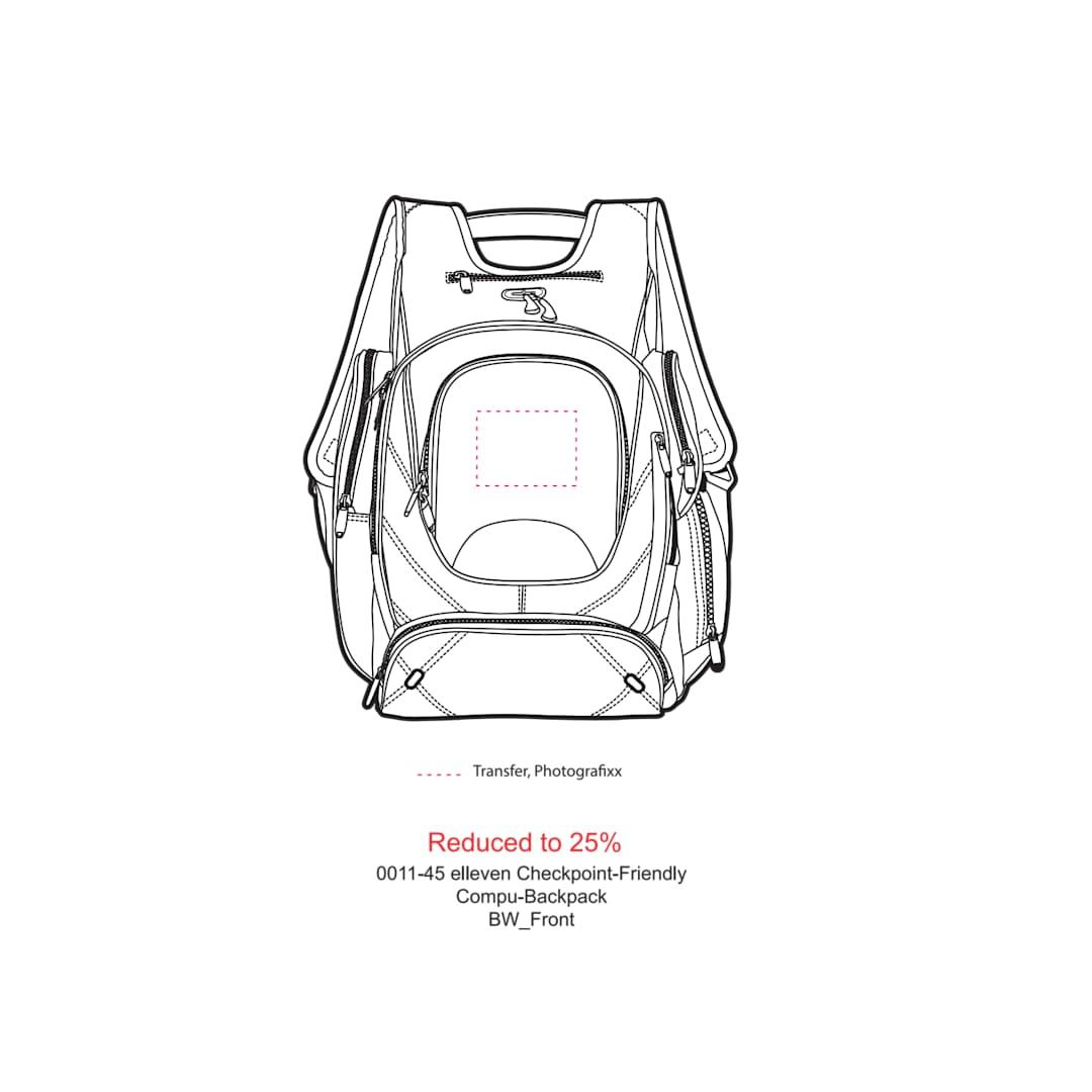 Elleven™ tsa 17 computer backpack Black miniatura 21